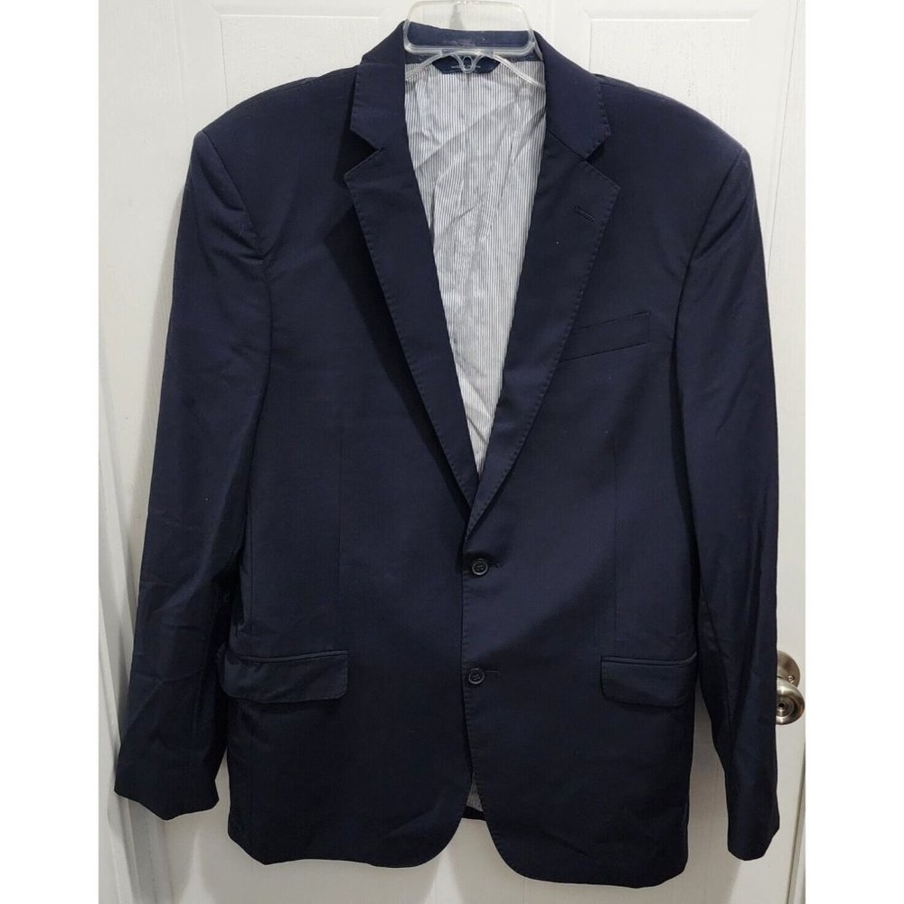 Brooks Brothers Blue Blazer Suit Jacket Explorer Regent Fit Size 42 L Wool Blend